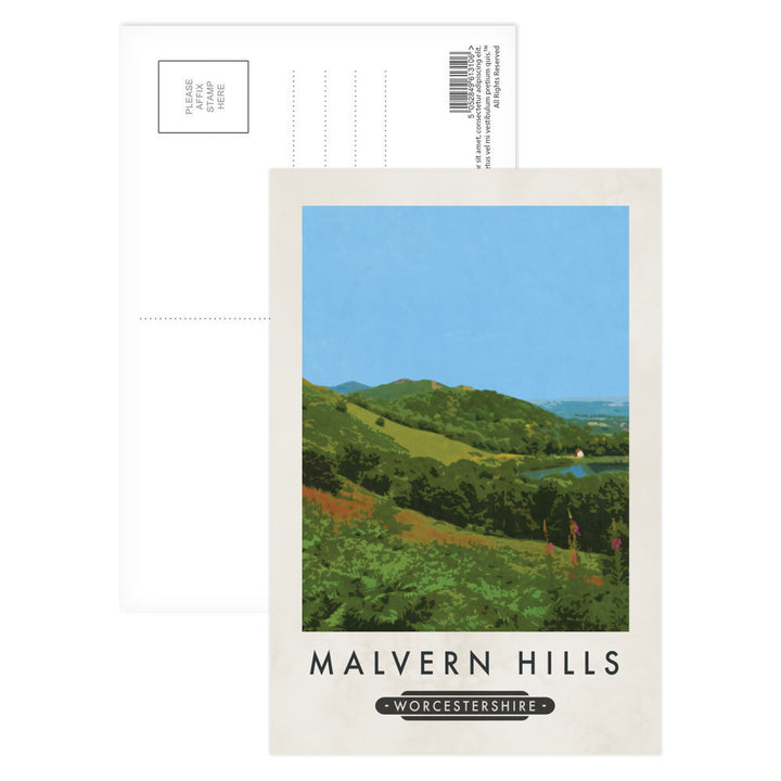 The Malvern Hills, Worcestershire Postcard Pack