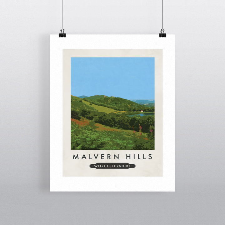 The Malvern Hills, Worcestershire 90x120cm Fine Art Print