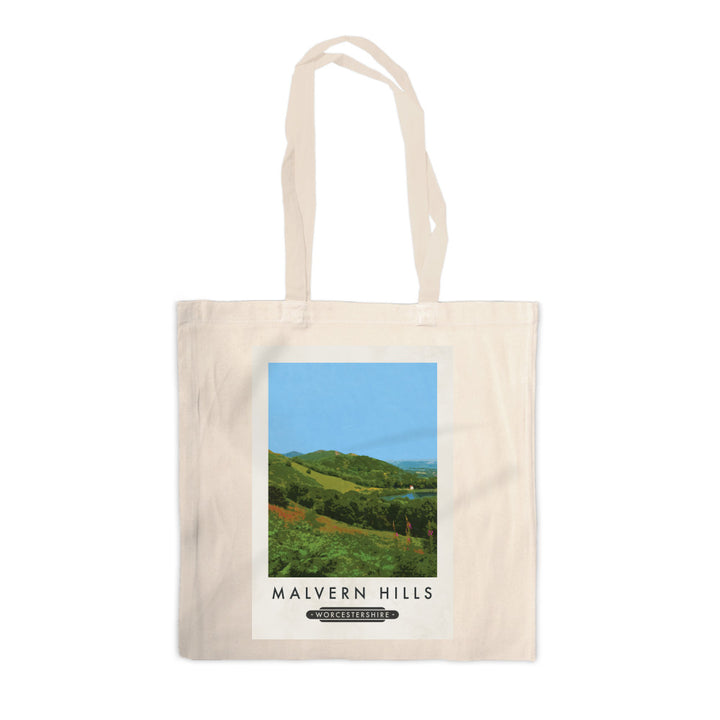 The Malvern Hills, Worcestershire Canvas Tote Bag