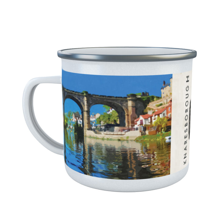 Knaresborough, Yorkshire Enamel Mug