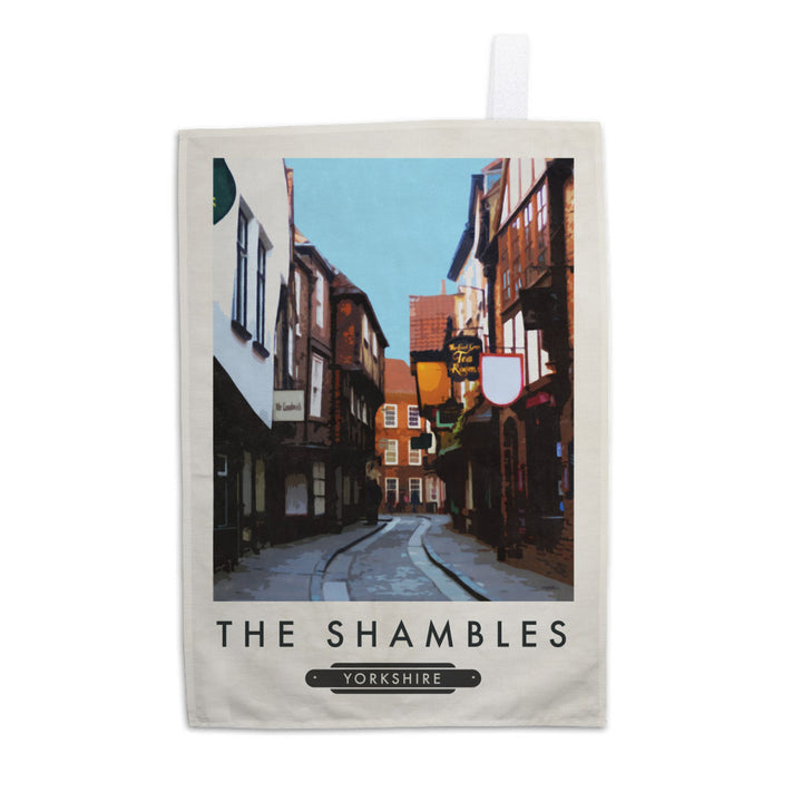 The Shambles, York Tea Towel