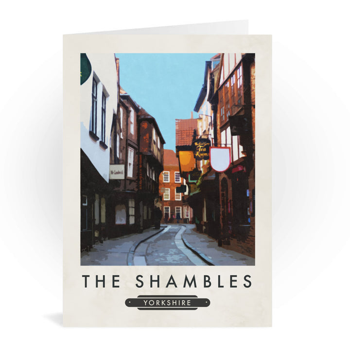 The Shambles, York Greeting Card 7x5