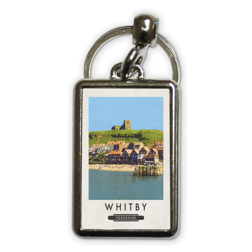 Whitby, Yorkshire Metal Keyring