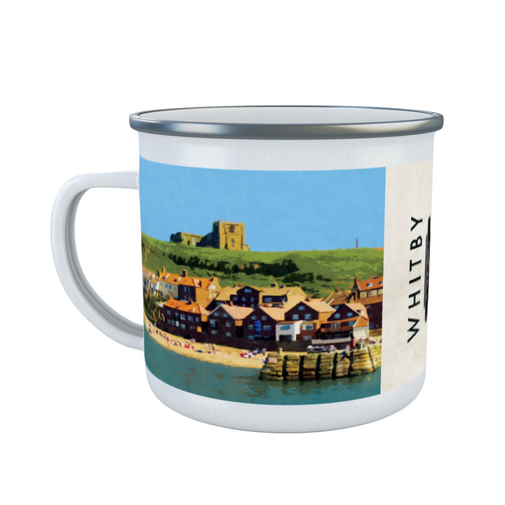 Whitby, Yorkshire Enamel Mug