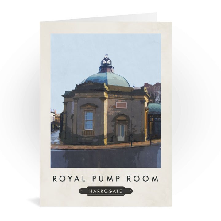 The Pump Room, Harrogate, Yorkshire Greeting Card 7x5