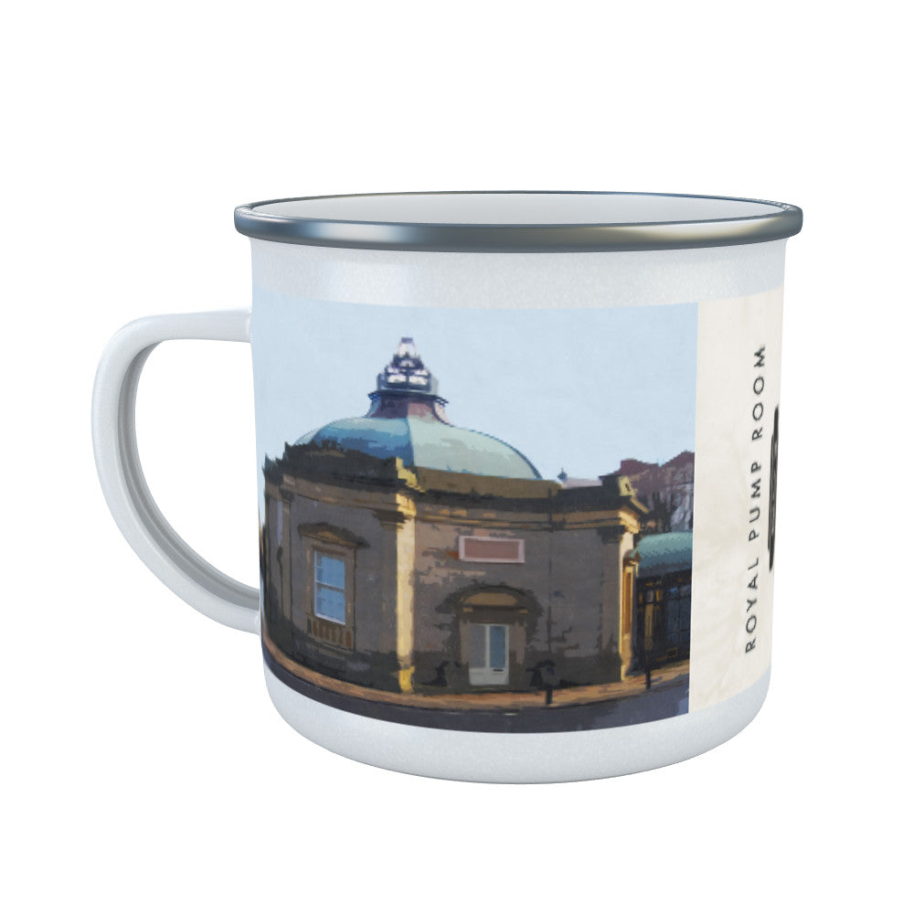 The Pump Room, Harrogate, Yorkshire Enamel Mug