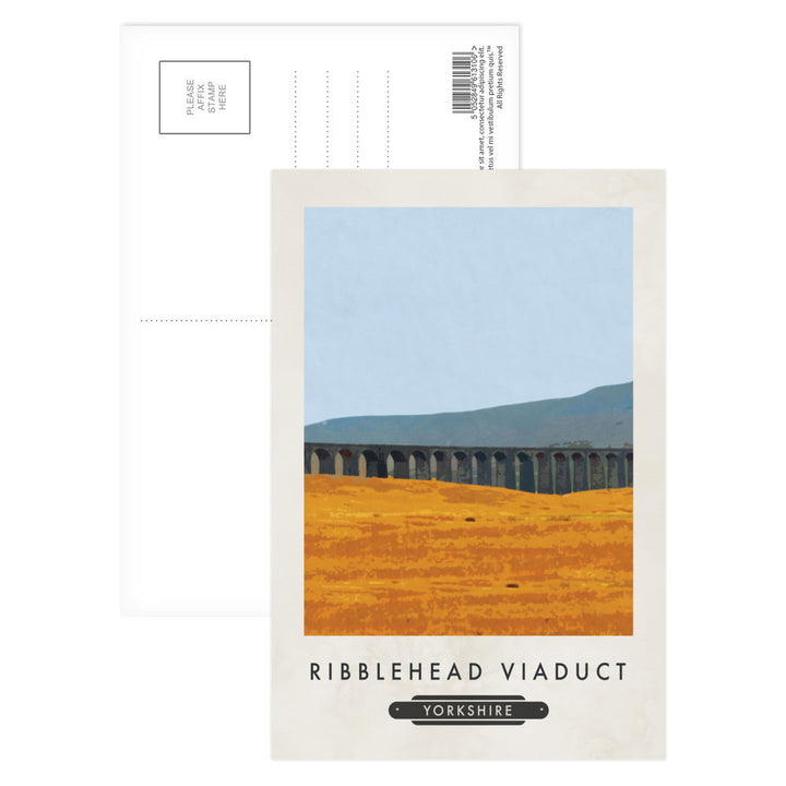 The Ribblehead Viaduct, Yorkshire Postcard Pack