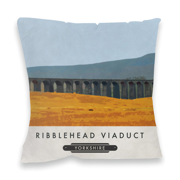The Ribblehead Viaduct, Yorkshire Fibre Filled Cushion