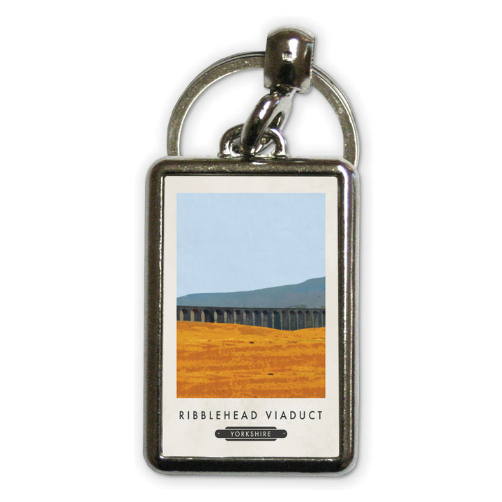 The Ribblehead Viaduct, Yorkshire Metal Keyring