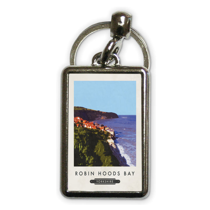 Robin Hoods Bay, Yorkshire Metal Keyring