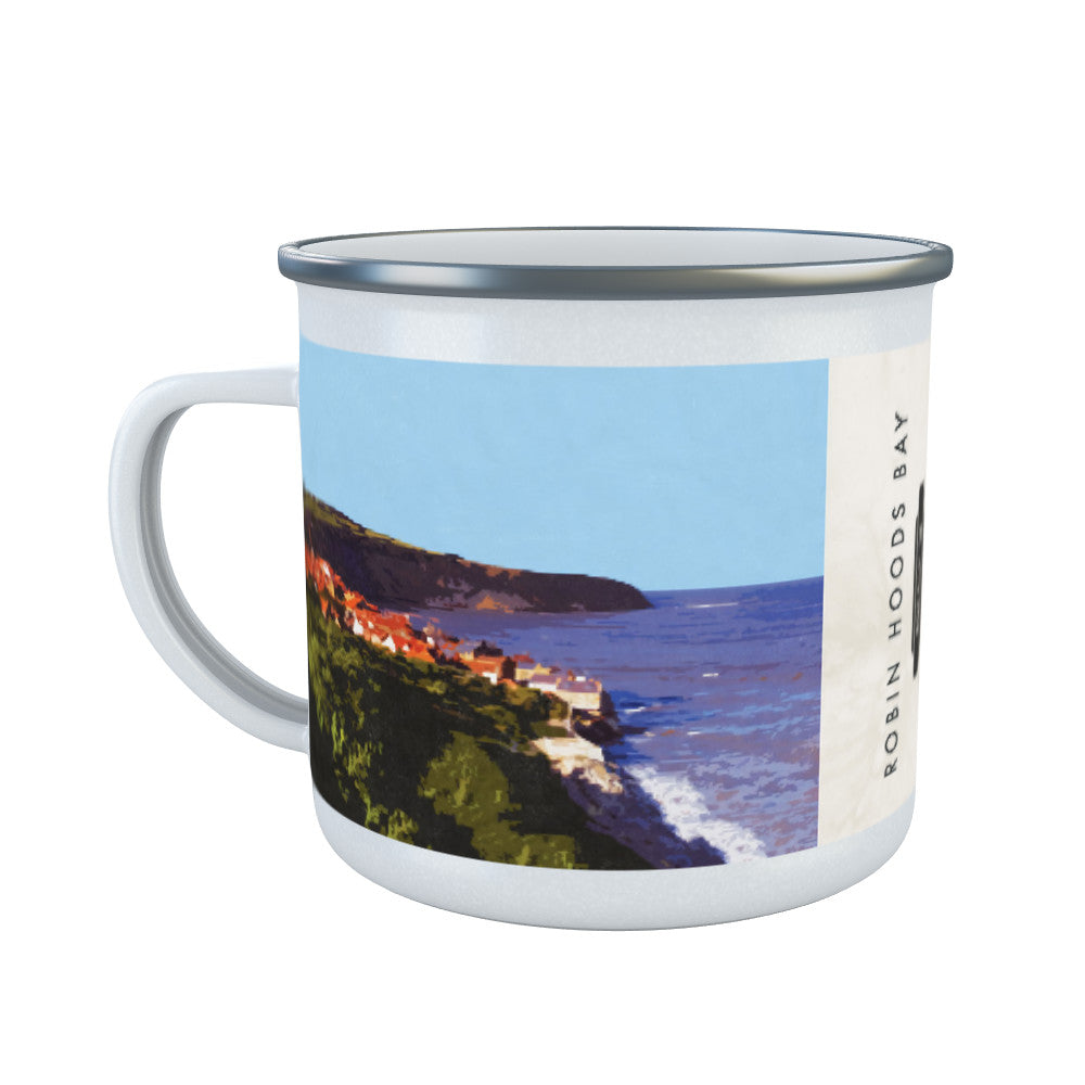 Robin Hoods Bay, Yorkshire Enamel Mug