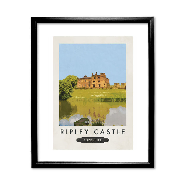 Ripley Castle, Yorkshire 11x14 Framed Print (Black)