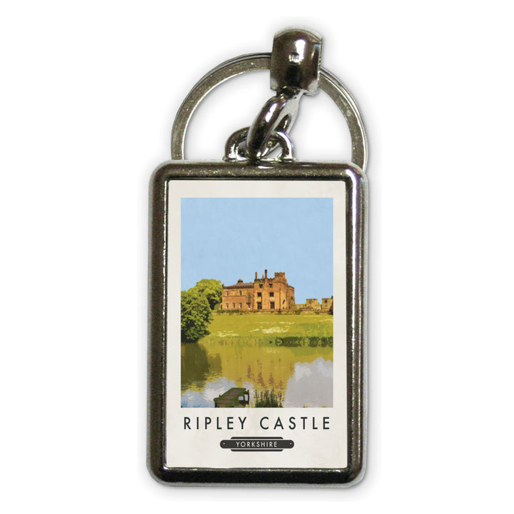 Ripley Castle, Yorkshire Metal Keyring