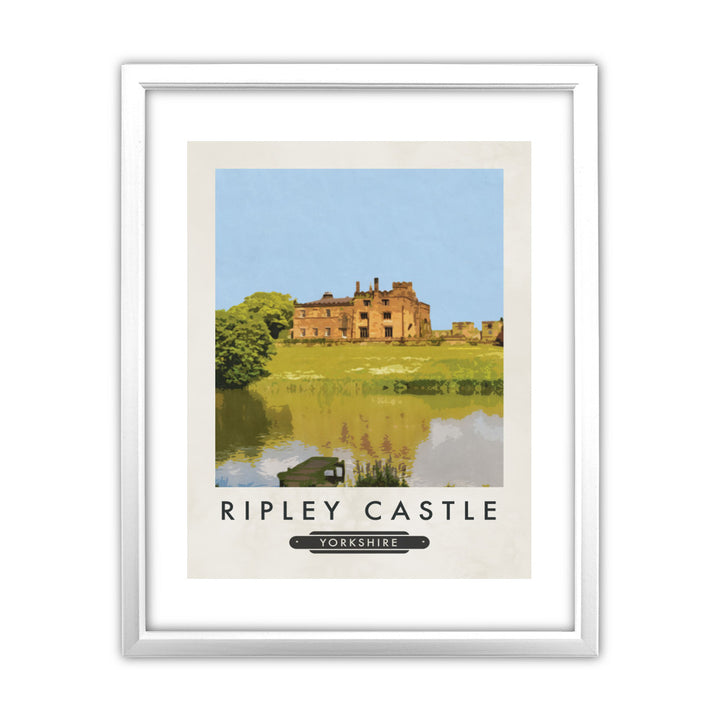 Ripley Castle, Yorkshire 11x14 Framed Print (White)