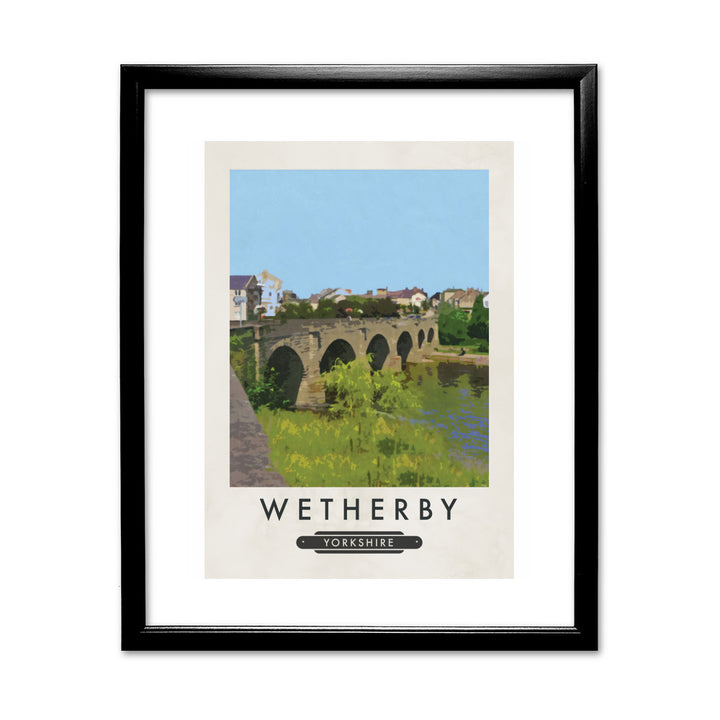 Wetherby, Yorkshire 11x14 Framed Print (Black)