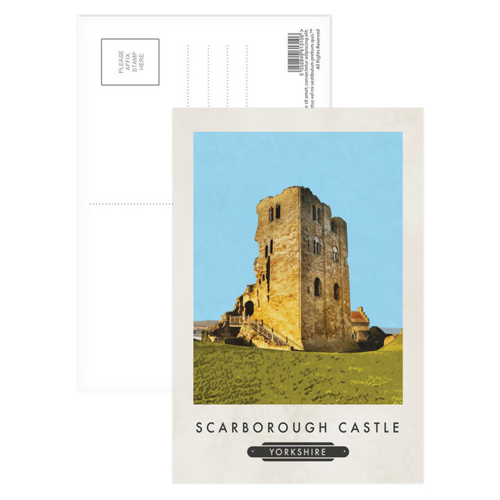Scarborough Castle, Yorkshire Postcard Pack