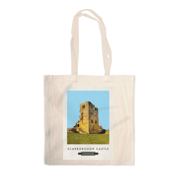 Scarborough Castle, Yorkshire Canvas Tote Bag