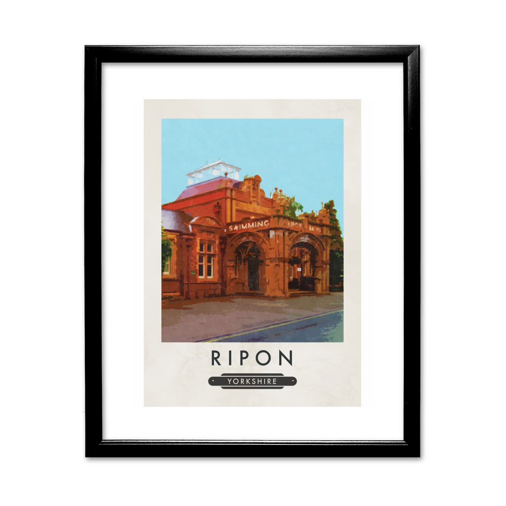 Ripon, Yorkshire 11x14 Framed Print (Black)